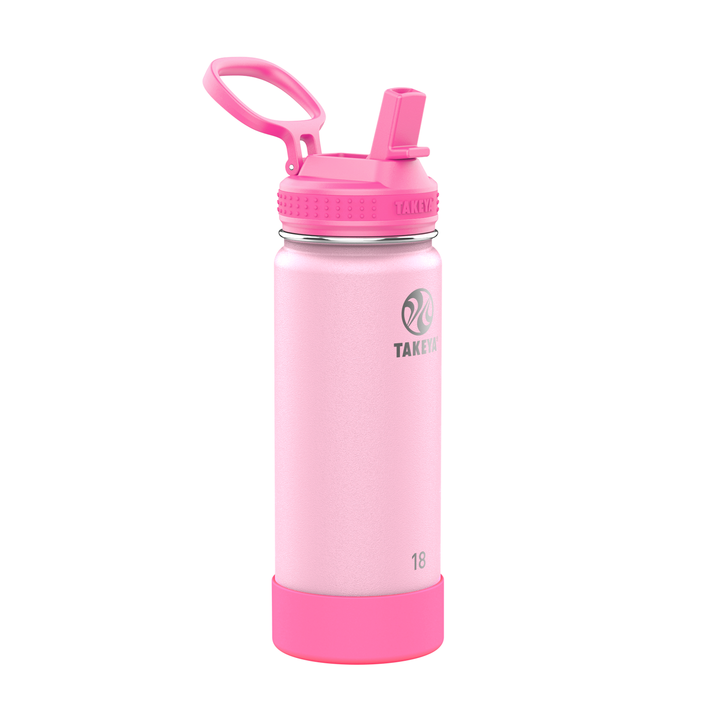 actives-kids-glow-in-the-dark-water-bottle-with-straw-lid-r5 51076-Actives-Kids-Straw-18-GID-SummerGlowPink-angle.png