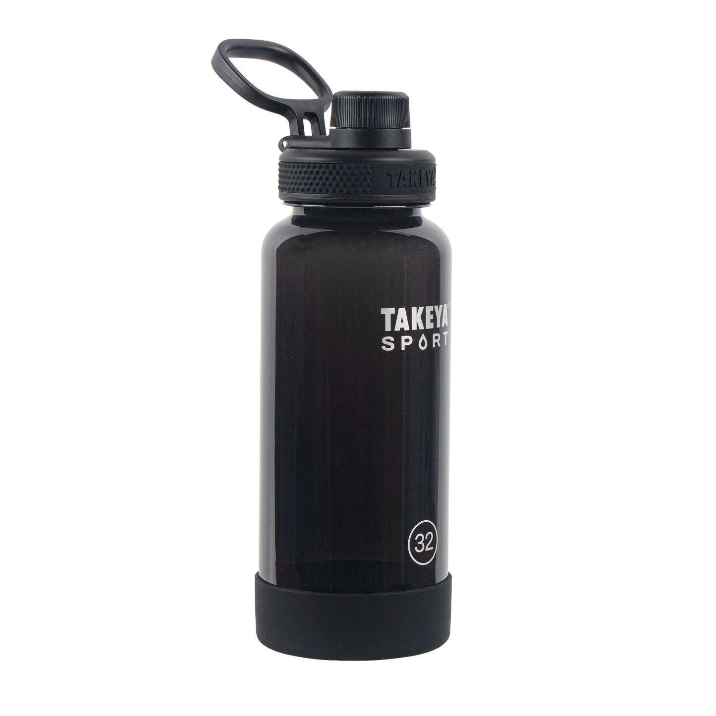tritan-sport-water-bottle-with-spout-lid-d8 51829-TKS-Tritan-Spout-32-GrandSlamBlack-frontangle.png