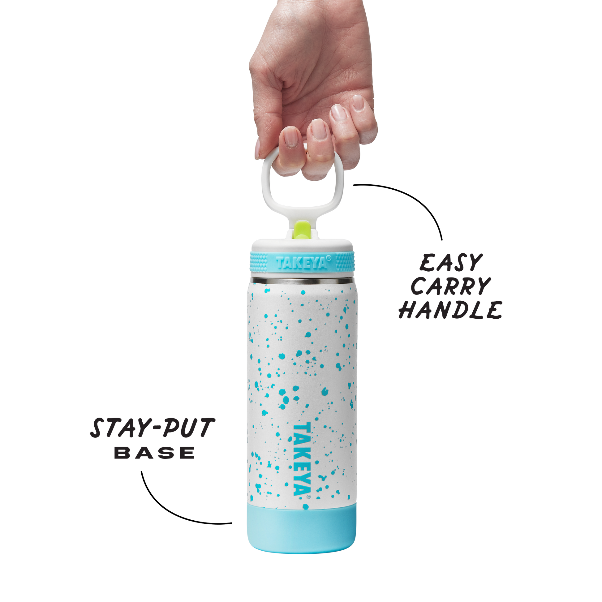 glow-in-the-dark-sport-kids-water-bottle-confetti-with-straw-lid-x9 TKS_SP25_CoreKidsGIDConfetti_StwBtl_CloudGlow_18oz_51368_v3_sRGB-Callout.png